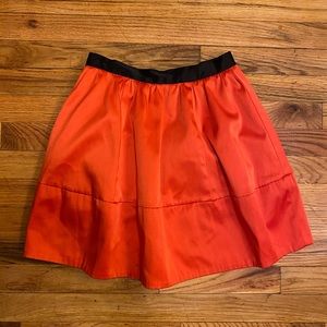 H&M Conscious Collection Burnt Orange Satin Skirt